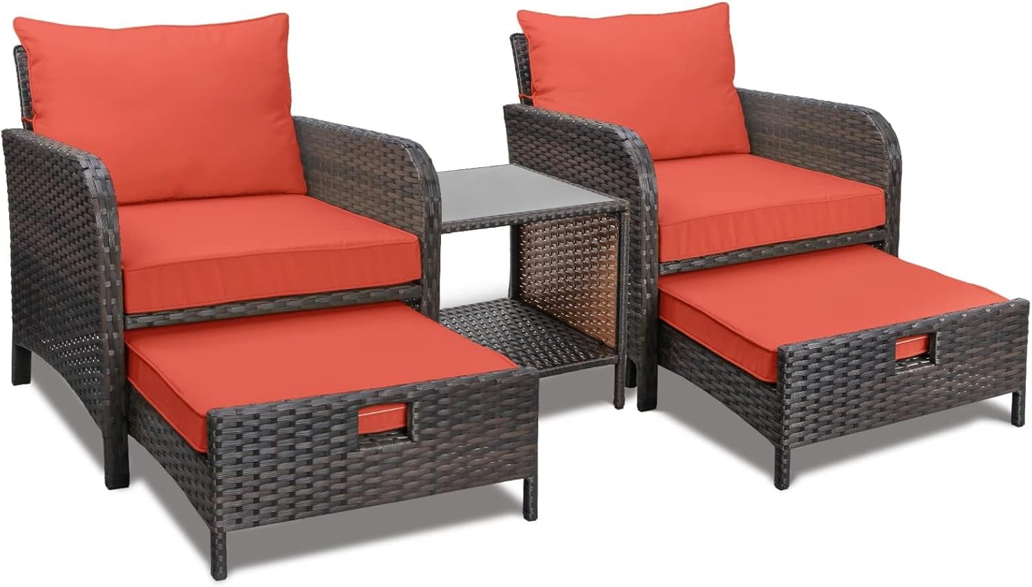 LEVELEVE Balcony Furniture 5 Piece Patio Conversation Set Review