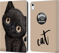 Black Cat Faces Leather Wallet Case by Animal Club International