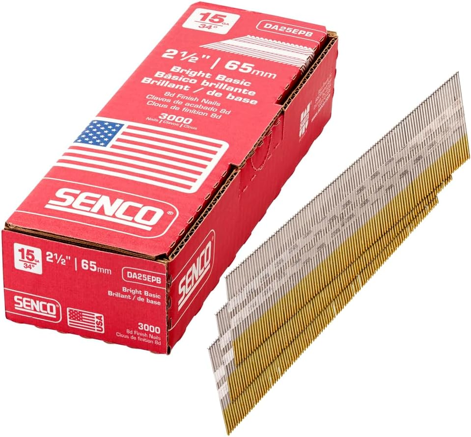Senco DA25EPB 15 Gauge 2-1/2 Inch Bright Finish Nails Review