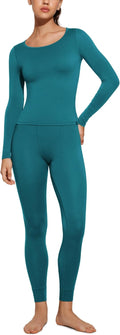 CRZ YOGA Women's Soft Thermal Long Johns - Cozy Base Layer
