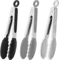 Set of 3 HINMAY Silicone Mini Tongs - Perfect for Precision Serving