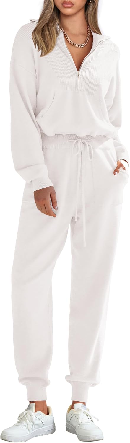 PRETTYGARDEN Women's 2 Piece Sweater Set for Casual Style