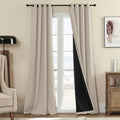 100% Blackout Curtains 84 in Long - Full Light Blocking Thermal Drapes
