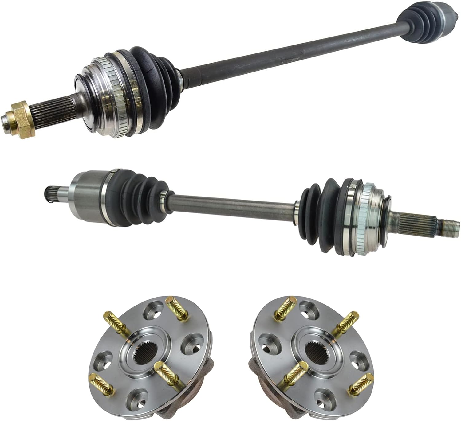 TRQ Drivetrain Kit CV Axle Shaft Assembly for Acura CL & Accord