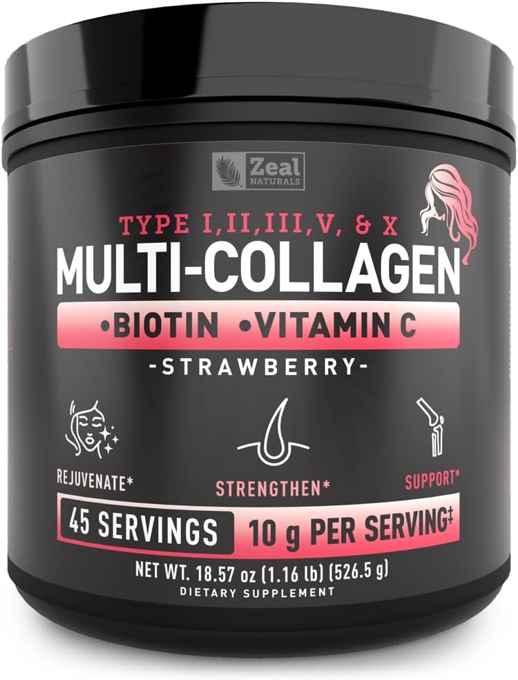 Premium Multi Collagen Peptides Protein Powder for Hair Skin Nails