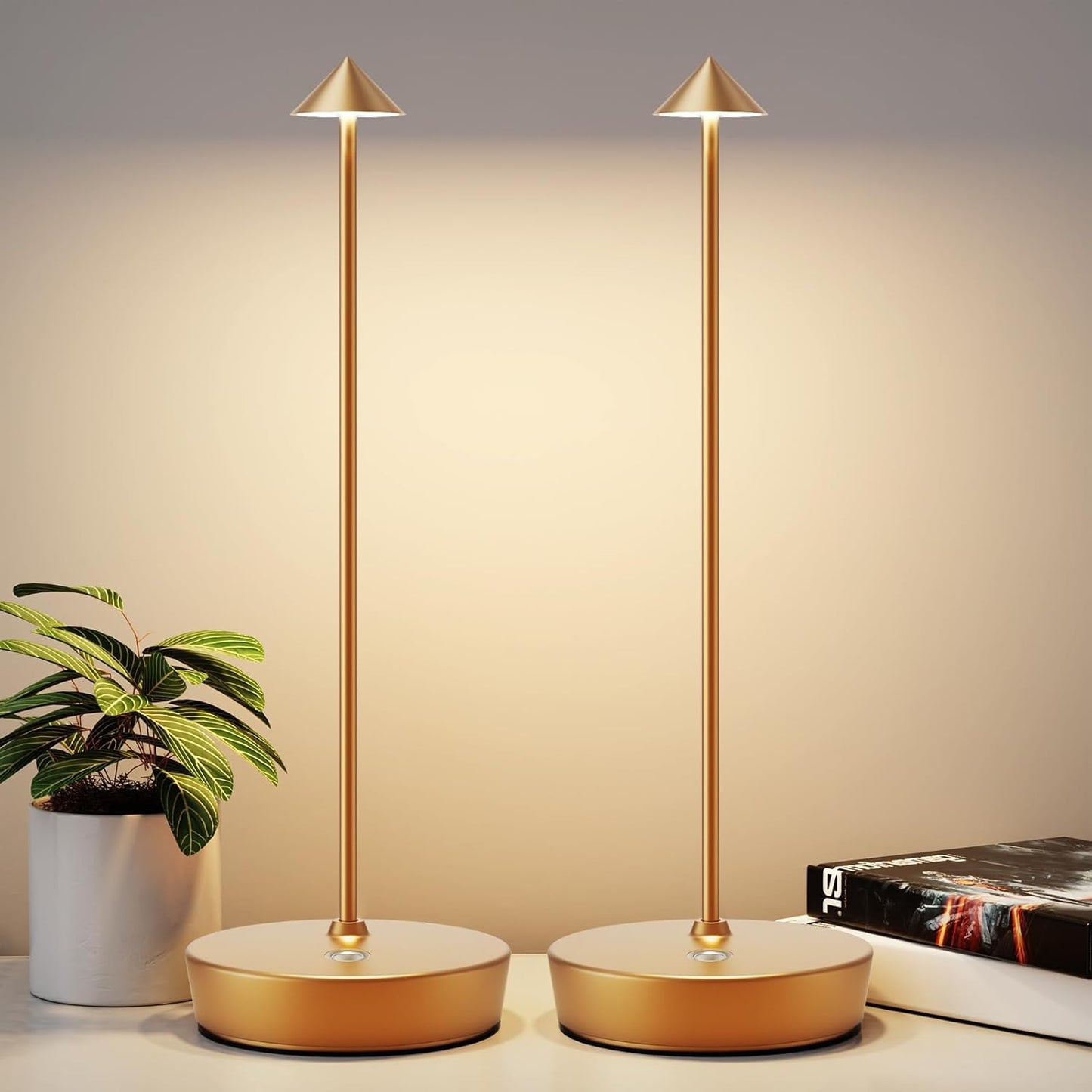 Rechargeable Cordless Table Lamp for Elegant Outdoor Lighting