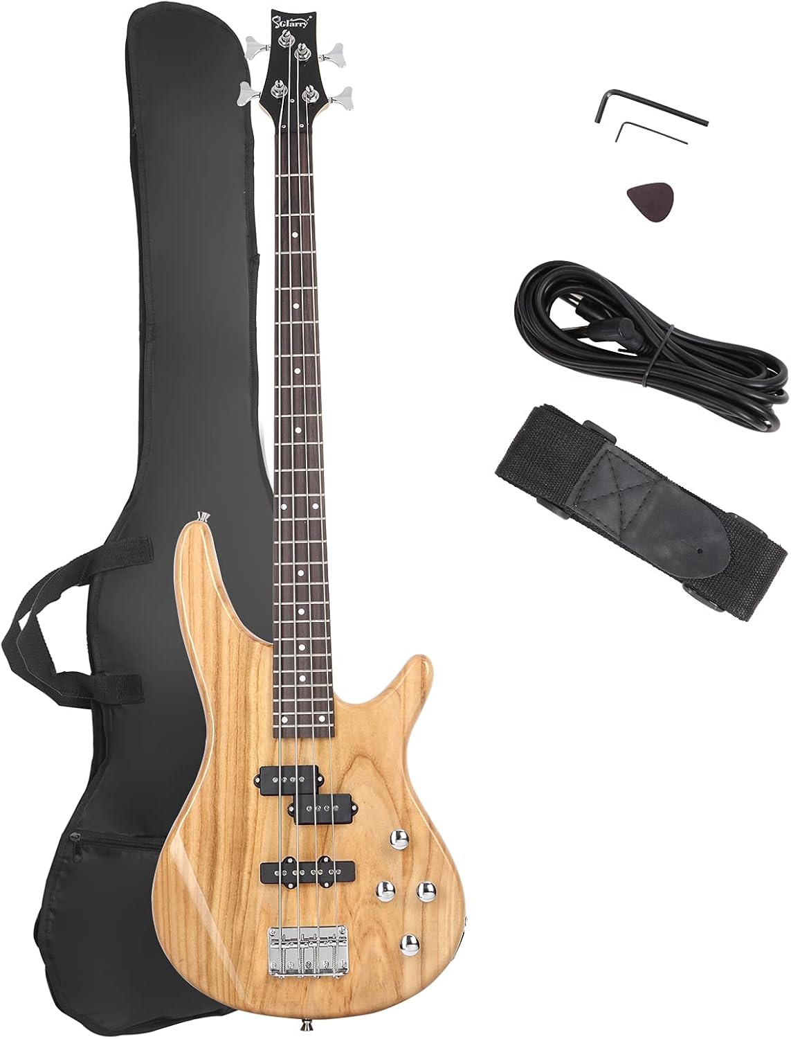 GLARRY Electric Bass Guitar Full Size 4 String for Beginners