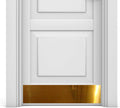 Deck The Door Kick Plate 8x34 in Shiny Brass - Elegant Door Protection