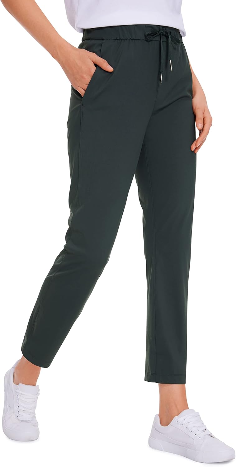 CRZ YOGA Womens 4-Way Stretch Ankle Golf Pants for Comfort
