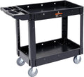 Utility Service Cart 2 Shelf 550LBS Heavy Duty Rolling Cart - Durable