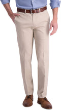 Iron Free Premium Khaki Straight Fit Flat Front Flex Waistband Pant no