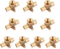 Pack of 10 Pex 3/4in x 3/4in x 1/2in Female NPT Drop-ear Tee Fittings