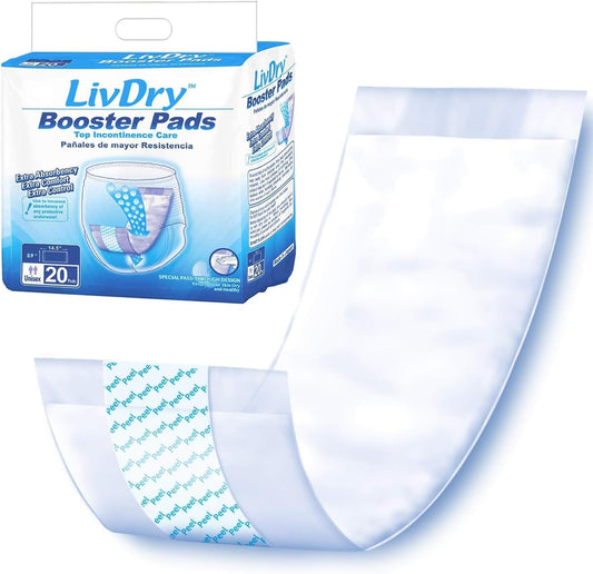 Extra Comfort Incontinence Booster Pads - 20 Count