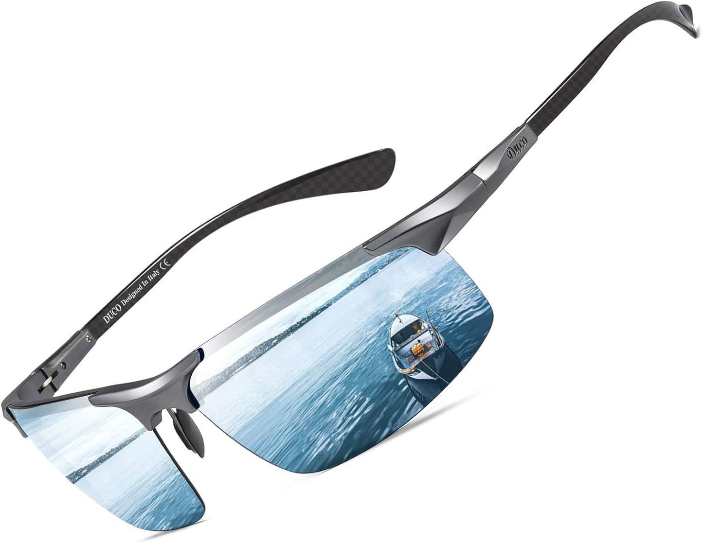 DUCO Mens Polarized Sports Sunglasses for Fishing and Driving