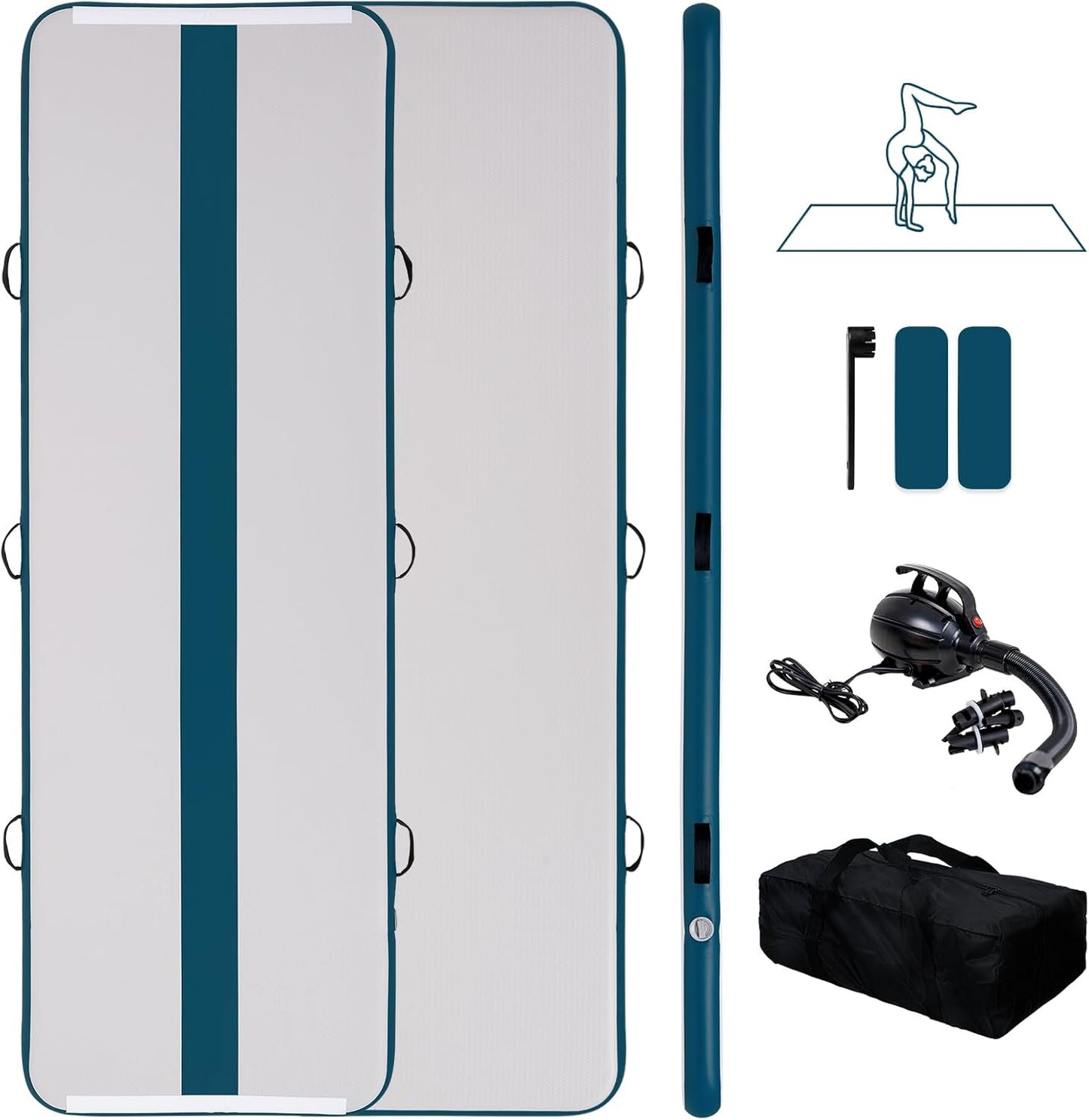 Tuxedo Sailor Inflatable Gymnastics Tumbling Mat for Training
