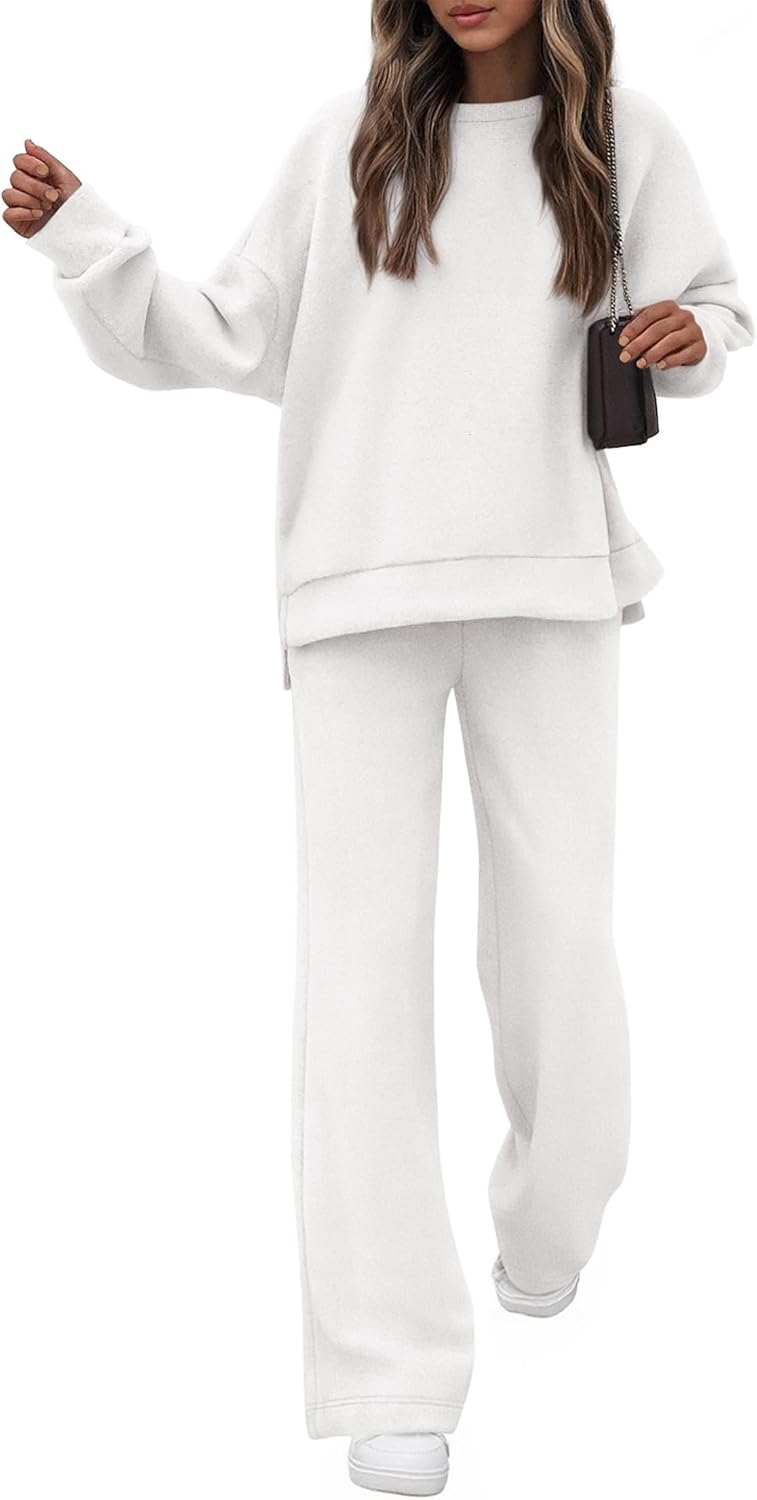 KIRUNDO Fall Sweatsuits Women 2 Piece Outfit for Travel 2025