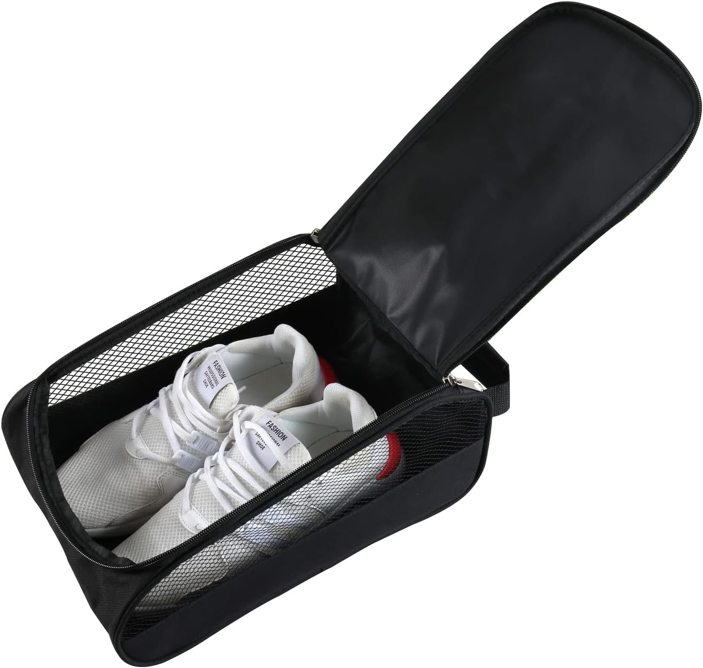 Getfitsoo Black Golf Shoe Bag - Zippered Travel Storage