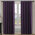 Blackout Curtains Thermal Insulated Window Panels 52 x 84 in - Plum