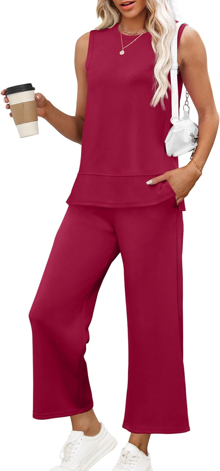 XIEERDUO Women's Summer Travel Tracksuit Comfy Loungewear Set