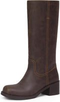 Mid Calf Boots for Women Chunky Block Heel - Stylish Low Heel Comfort
