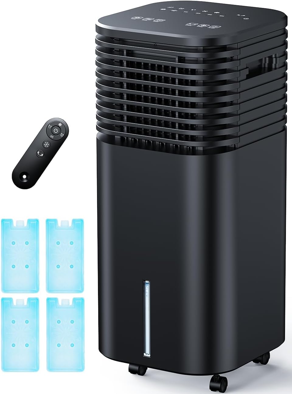 CENSTECH 4-in-1 Portable Air Conditioner: 15H Timer, 20H Cooling, Remote Control