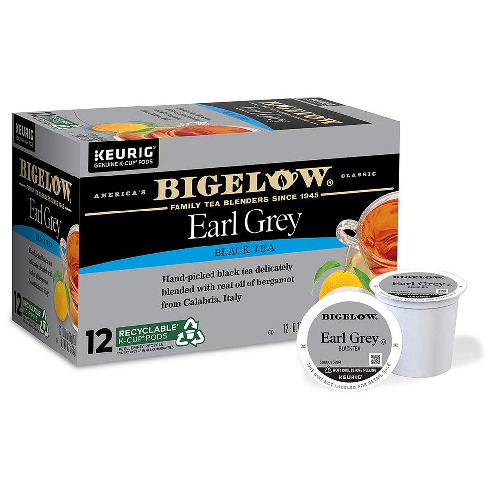 Bigelow Tea Earl Grey Black Tea K-Cup Pods for Perfect Brews