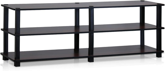Furinno Turn-S-Tube 3-Tier Entertainment TV Stand for 55-inch TVs