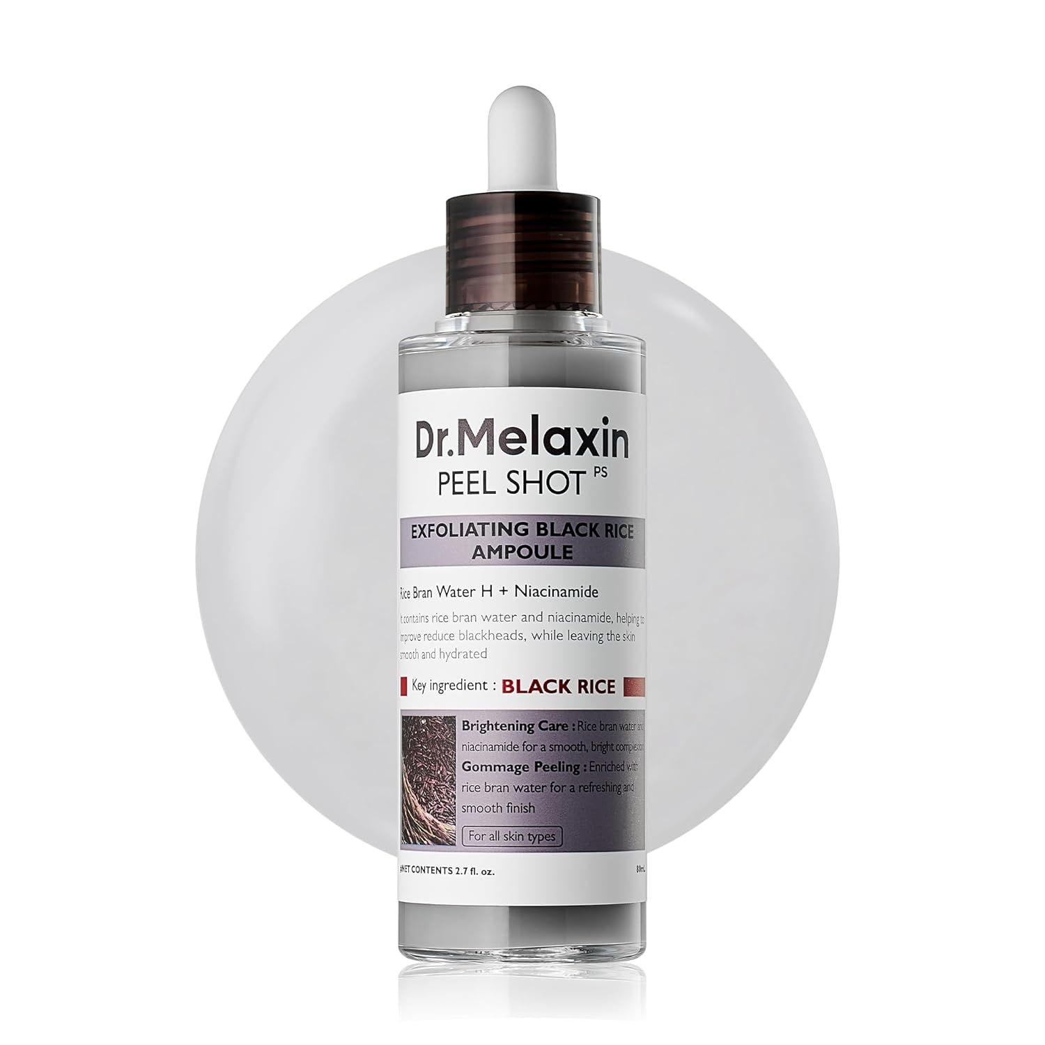 Dr.Melaxin Peel Shot Glow Rice Peeling Ampoule for Radiant Skin