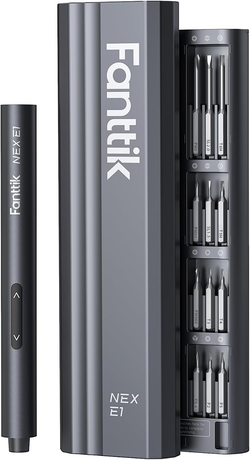 Fanttik NEX E1 Mini Electric Screwdriver with 12 Bits Set