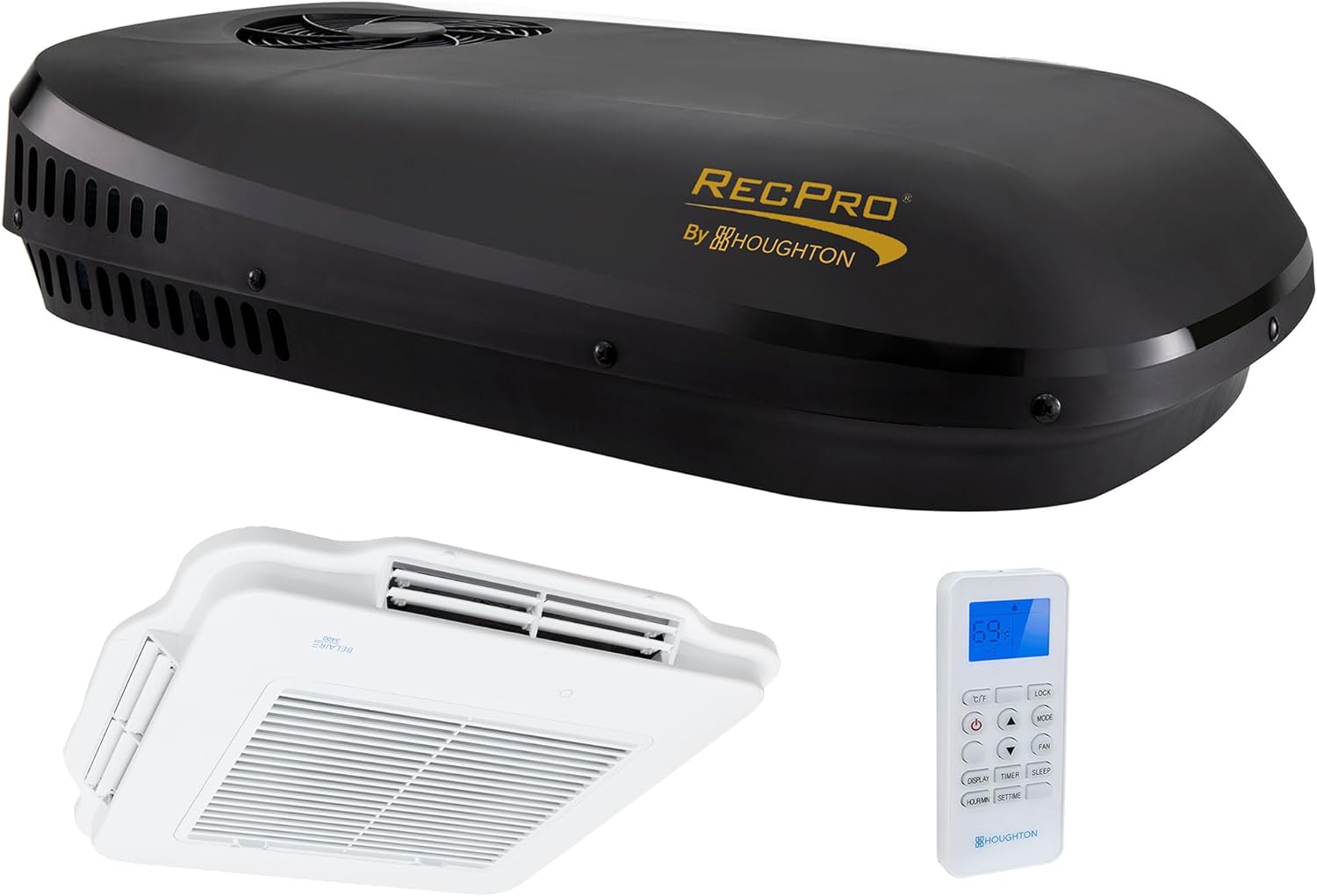 RecPro Low Profile RV AC | Quiet Cooling & Heating | Easy Install | 13.5K BTU