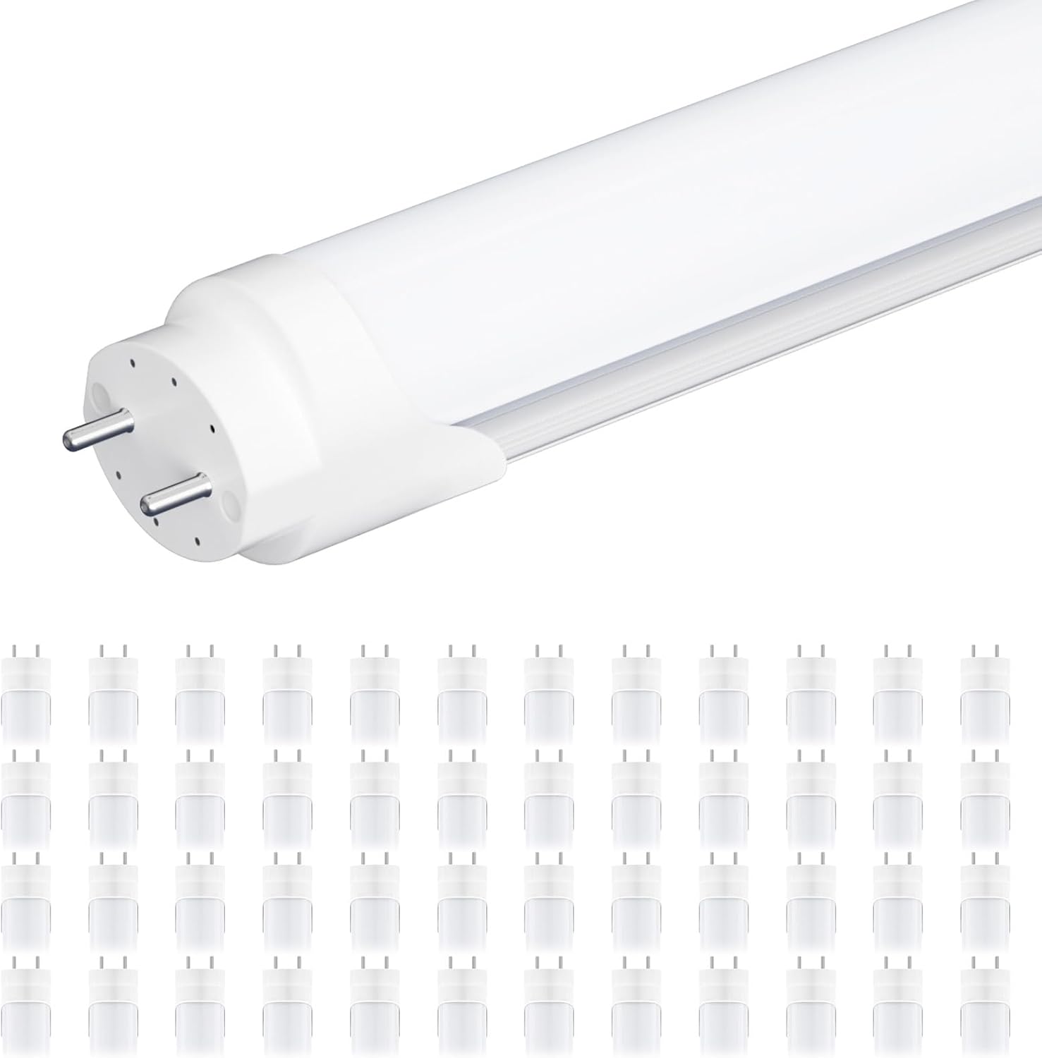 48-Pack T8 LED Bulbs 4 Foot - Bright Energy Saving Lighting