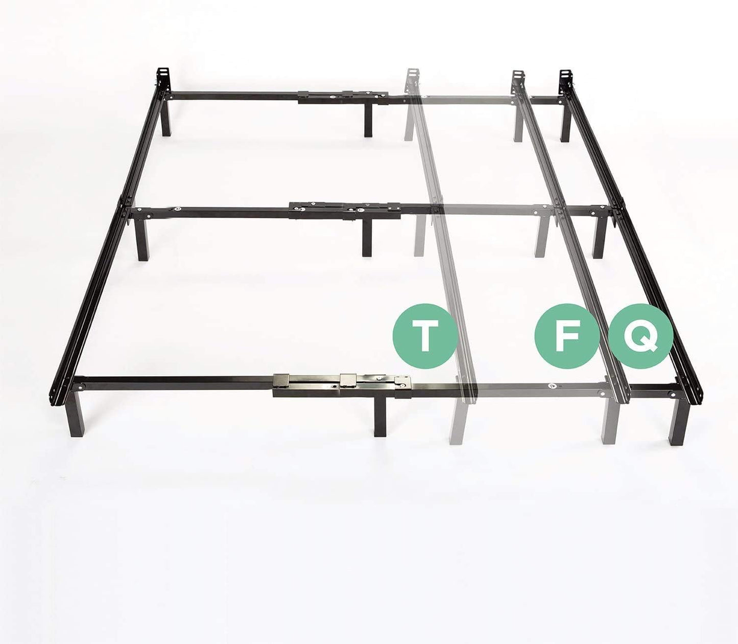 ZINUS Compack Metal Adjustable Bed Frame for Box Spring Support