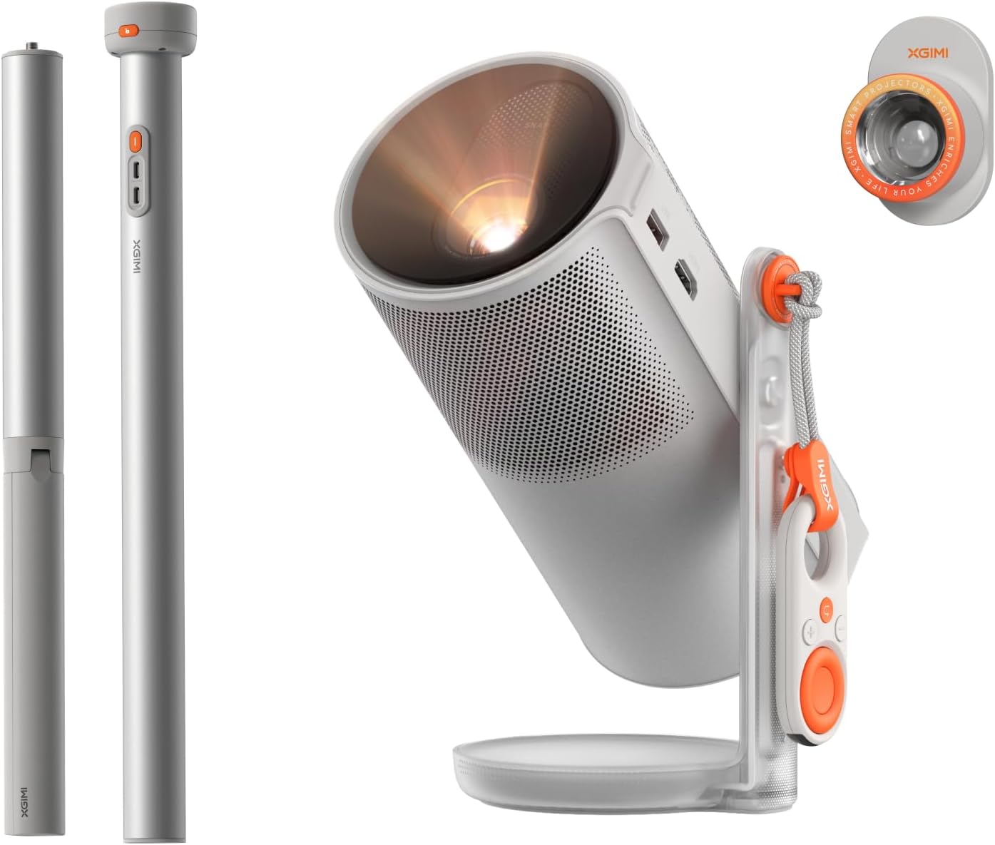 XGIMI MoGo 4 Portable Projector with PowerBase Stand and Netflix