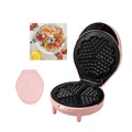 KAGOR 700W Non-Stick Waffle Maker: Thick & Fluffy Waffles, Adjustable Browning, Pink