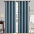 MIULEE Linen Texture Blackout Curtains for Bedroom 52x84 Inch
