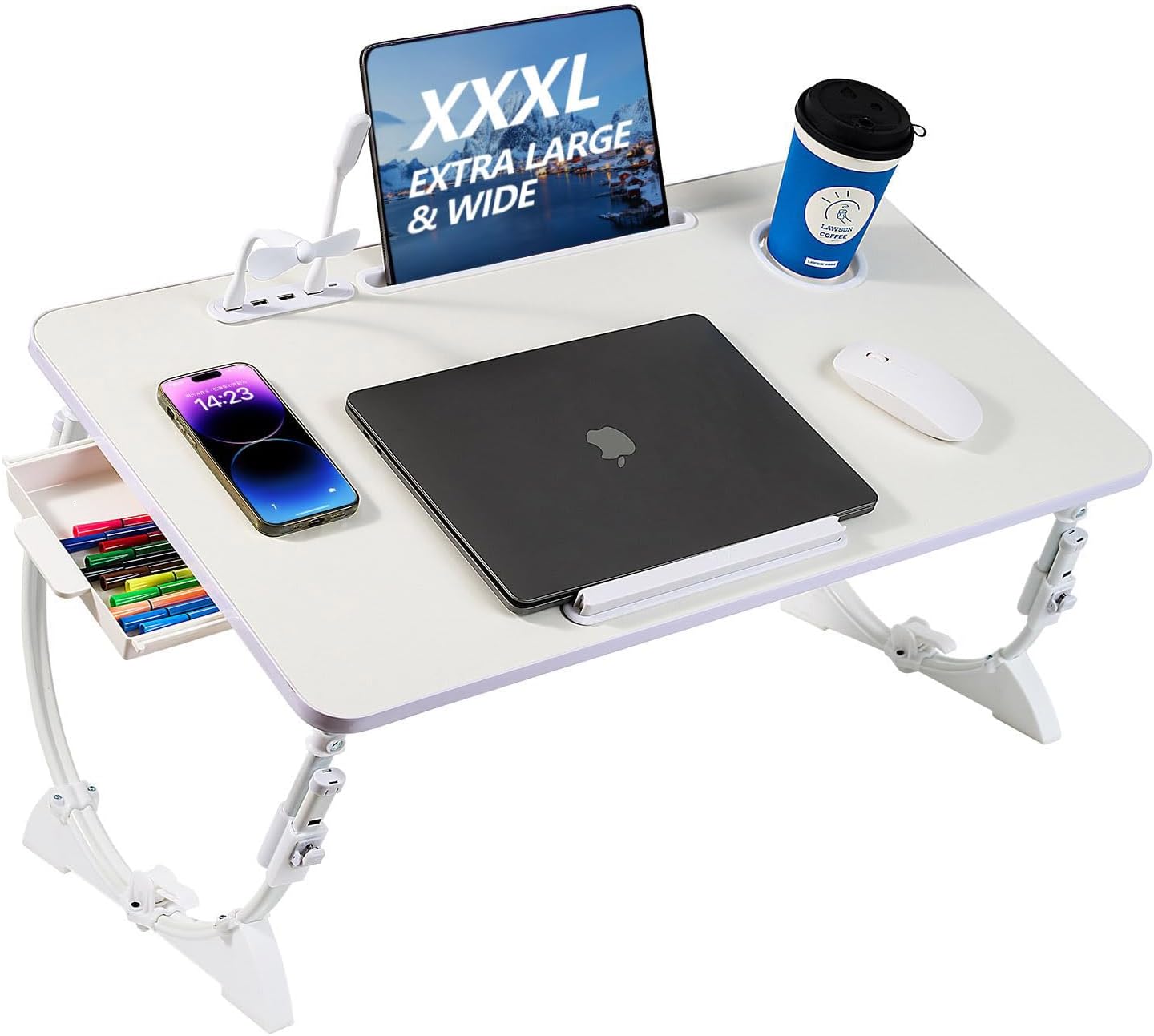 BYMECOST Portable Laptop Bed Desk - Ultimate Comfort!