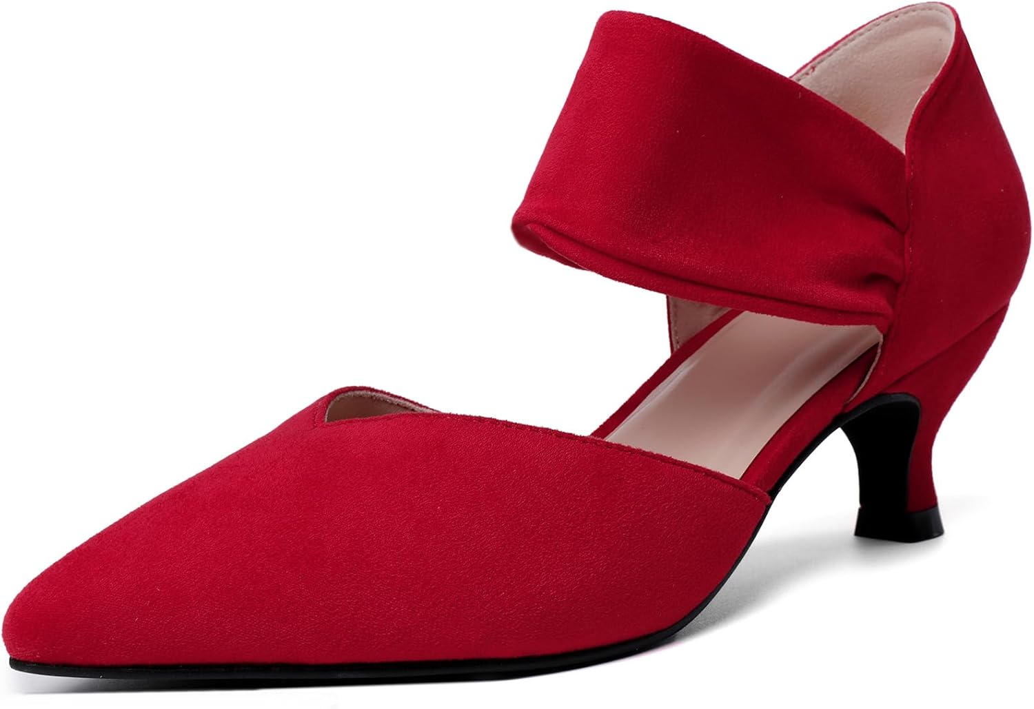 RIBONGZ Kitten Heels for Women: Comfortable Low Heels Pumps