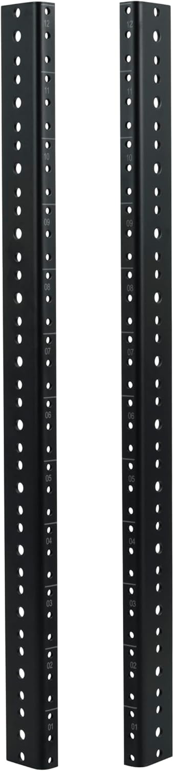 Gator Rackworks Heavy Duty Steel Rack Rail Set for 12U Racks