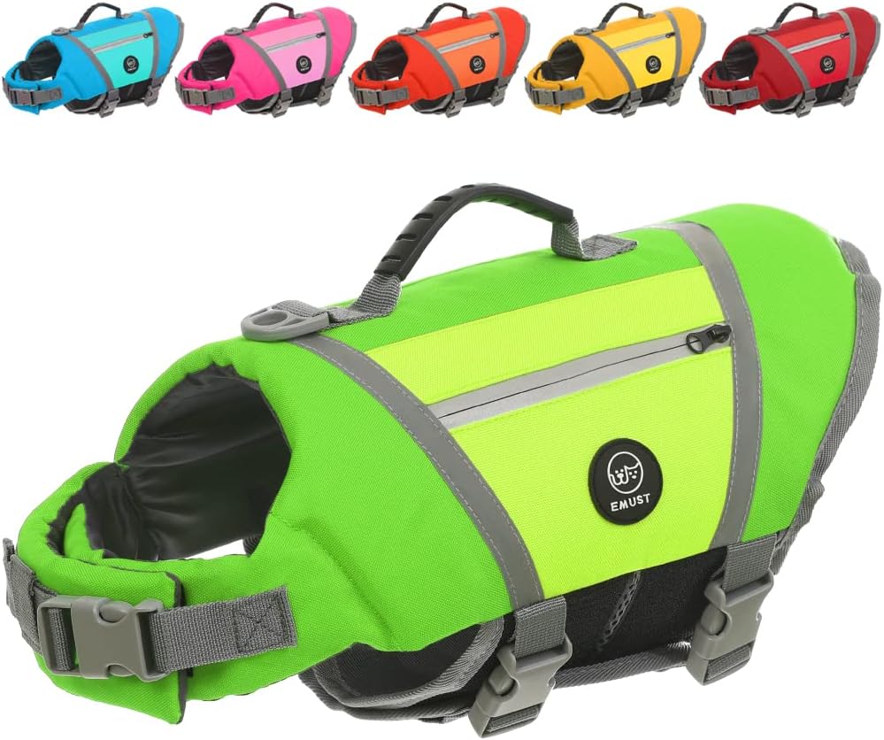 EMUST Dog Life Vest for Water Activities - Comfortable Fit