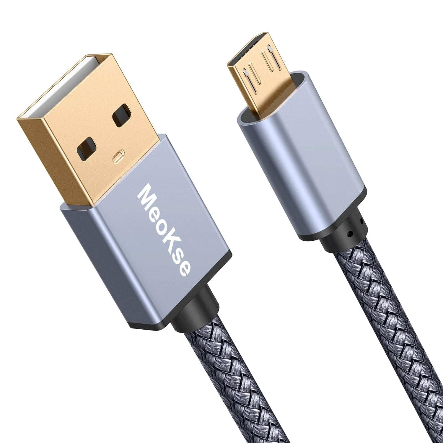 Meokse 20ft Nylon Braided Micro USB Cable - Fast Charging for Samsung & More!