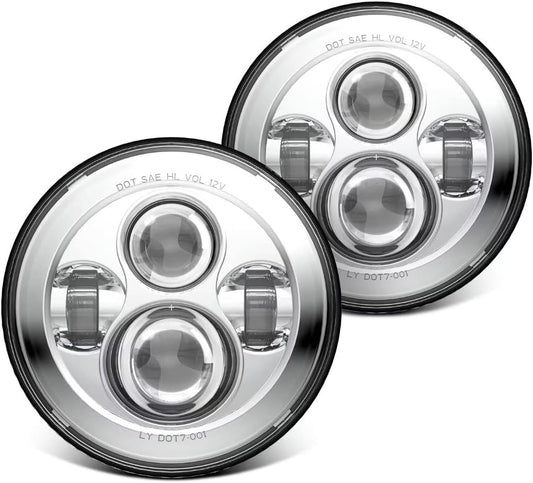 LX-LIGHT 7 Inch LED Headlights - Super Bright & Anti-glare