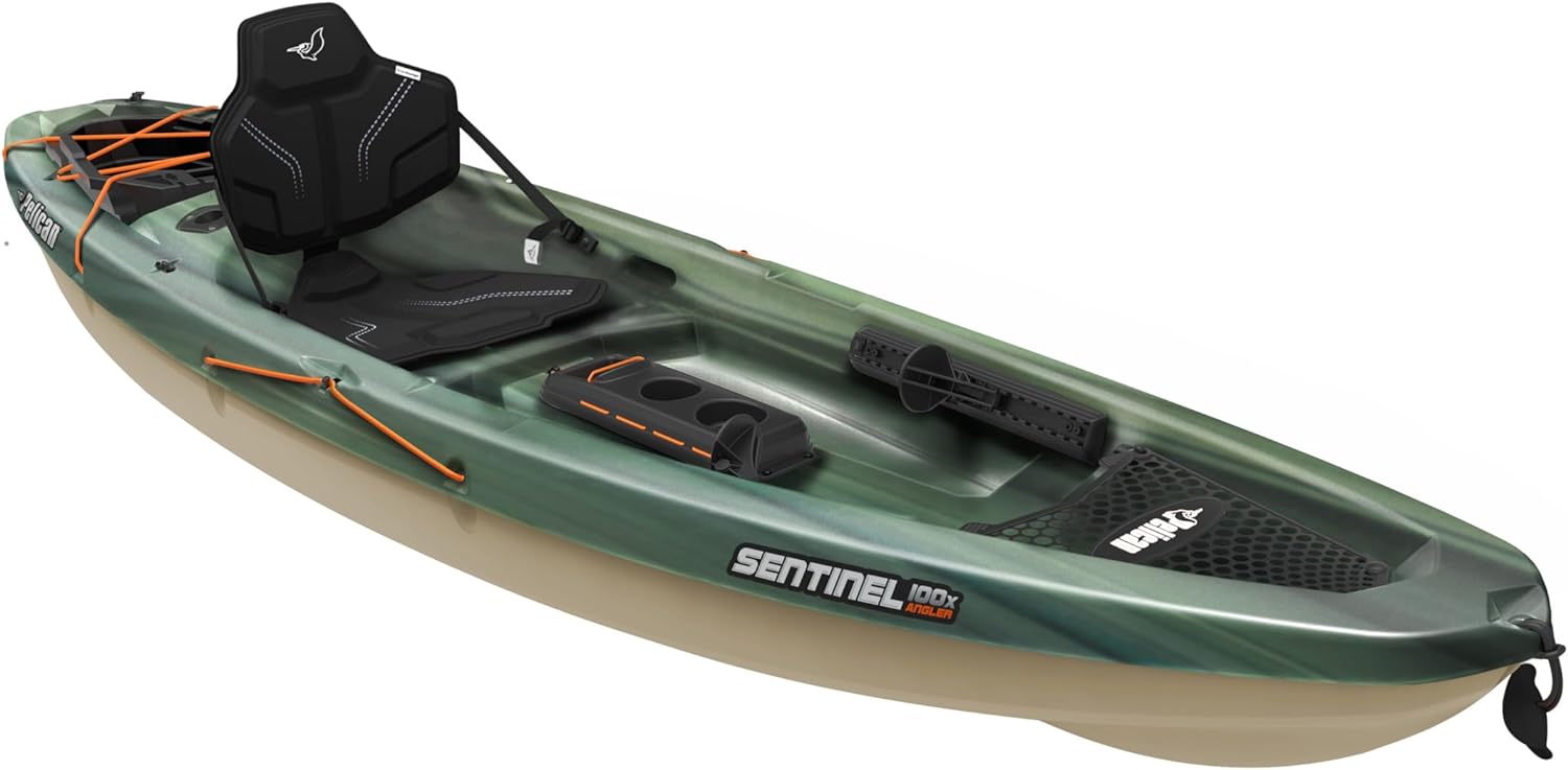 Pelican Sentinel 100X Angler Fishing Kayak - Lightweight Design