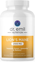 Organic Lions Mane Mushroom Supplement for Mental Clarity - Value Pack
