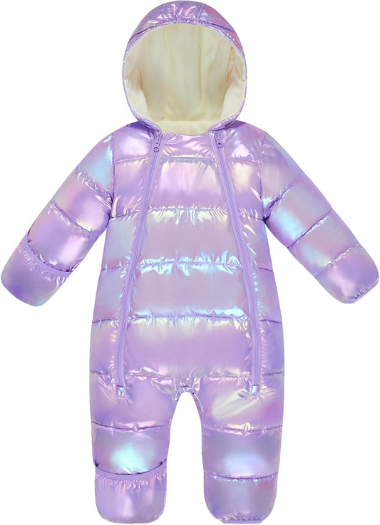 Baby Girls Boys Snowsuit Toddler Warm Hooded Snow Suit