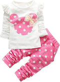 Cute Toddler Baby Girls Clothes Set Long Sleeve T-Shirt and Pants