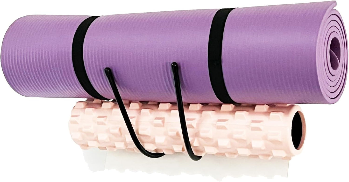 Space-Saving Yoga Mat Holder Wall Rack