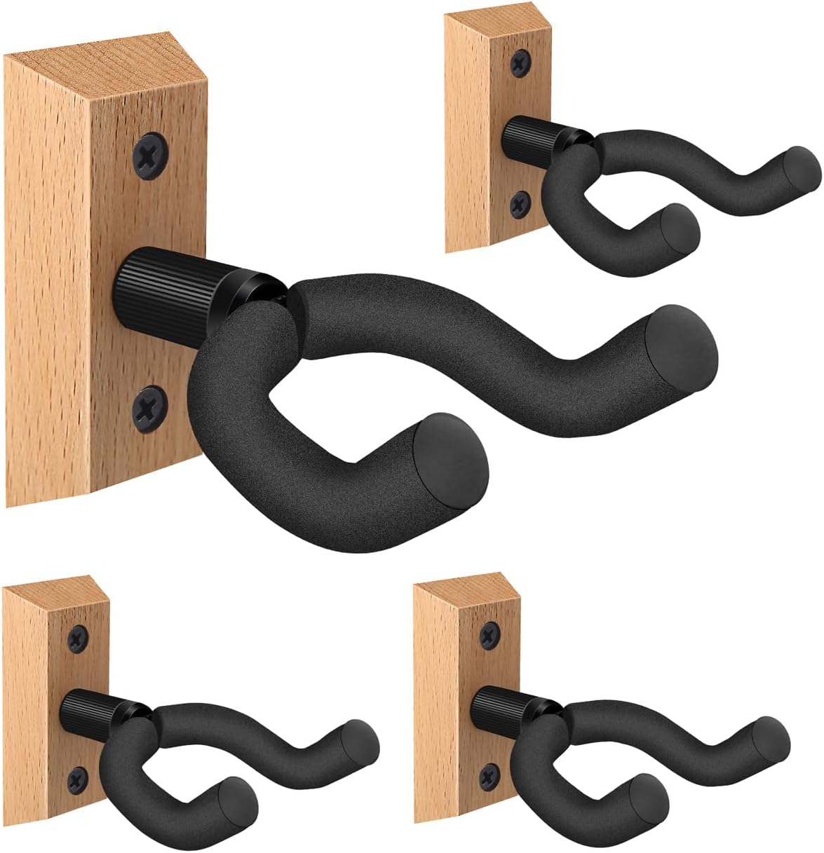 DOMMI Guitar Wall Mounts - Rotatable Soft Hook for All Guitars