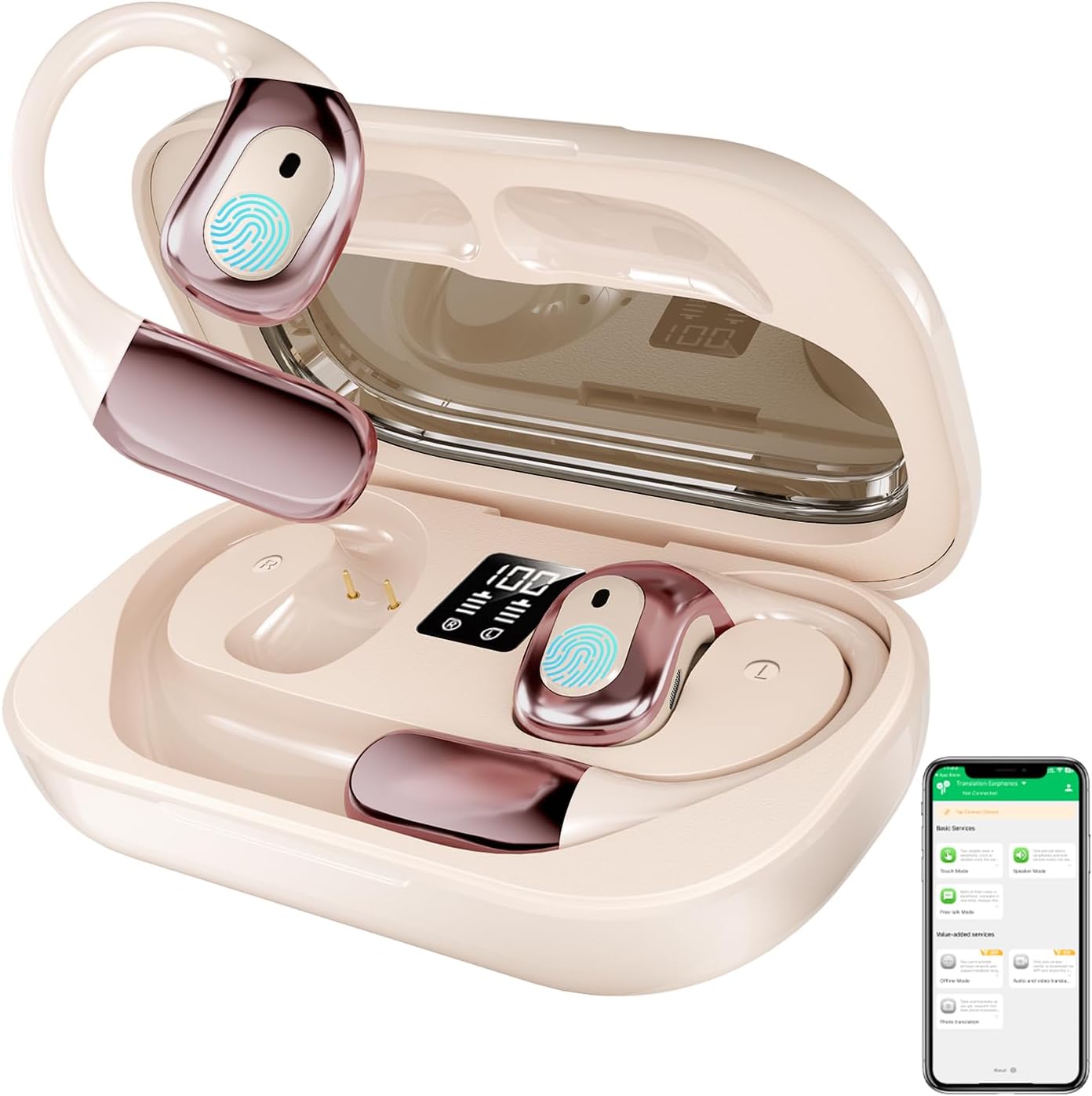 Real Time Translation Earbuds - 142 Languages