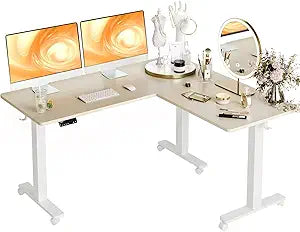 Triple Motor L Shaped Standing Desk for Ultimate Workspace Flexibility