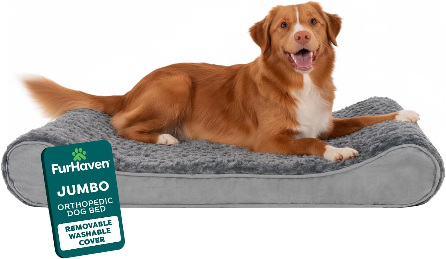 Furhaven Orthopedic Dog Bed for Large Dogs Up to 75 lbs